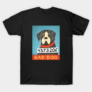 Bad Dog Boxer - Stephen Huneck Funny Dog T-Shirt